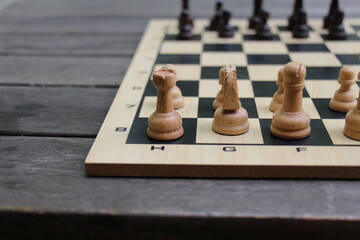 chess pieces on the table