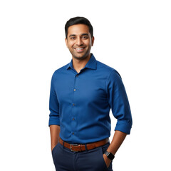 smiling confident professional isolated on transparent background