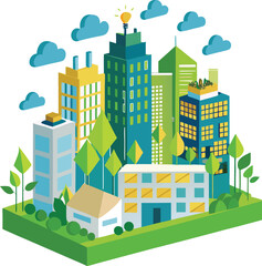 Eco-Friendly City Innovation and Sustainable Urban Development