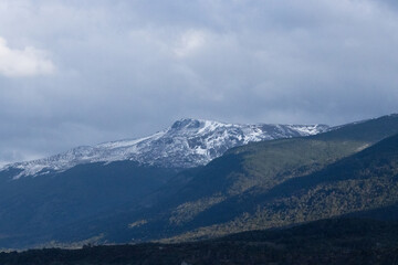 Fototapeta premium Mountains with snow in Patagonia