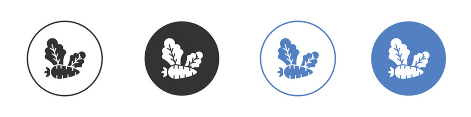 Vegetable icon. Simple illustration. black silhouette pack.