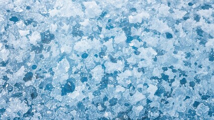 Obraz premium Frosty snow with car glass washing fluid