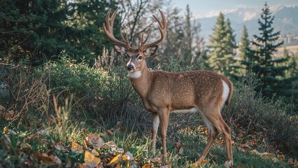 Antlered White-Tailed Deer