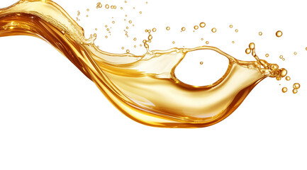 PNG, Honey Splash, liquid honey splash, isolated on white background, created with Generative AI technology