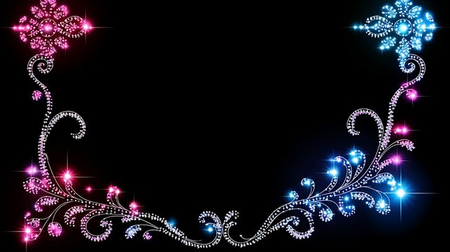 Ornate diamond-like frame