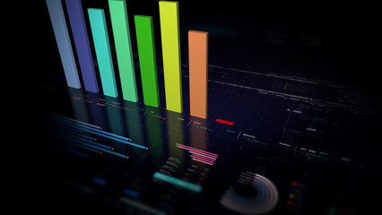 Dynamic data visuals for business info graphics, animated charts, and data-driven insights for a...