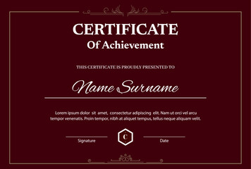 Simple employee of the month certificate