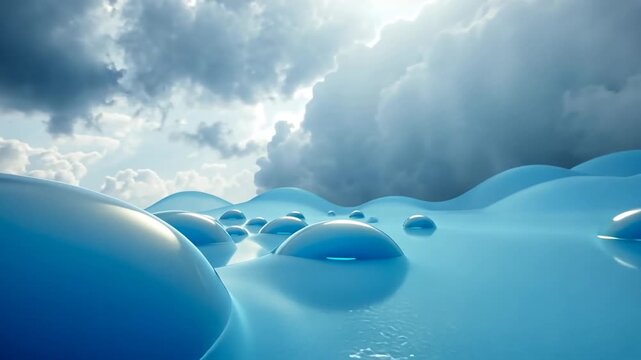 blue sky with clouds