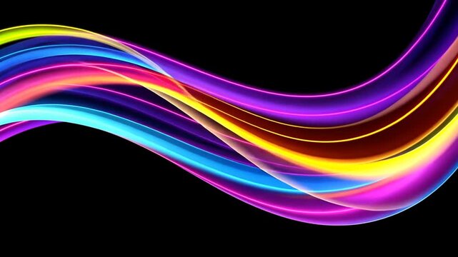 abstract colorful wave