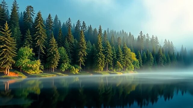 lake in the forest