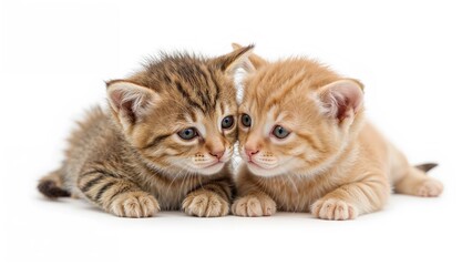 Obraz premium Freshly born tabby kitten with ginger fur