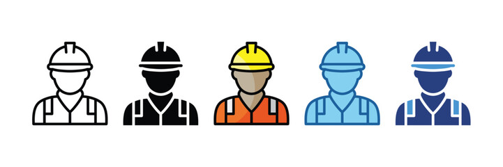Contractor  Icon Element For Design