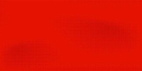 Modern red and crimson pop art background with halftone dots in comic style, vector illustration eps10