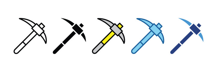 Pickaxe  Icon Element For Design