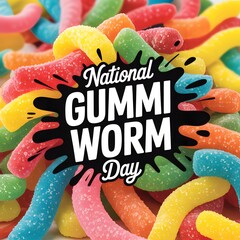 National Gummi Worm Day ideal for National Gummi Worm Day celebration.