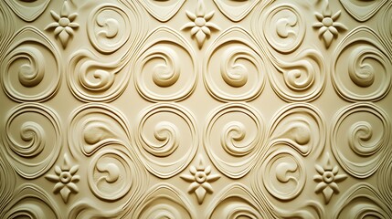 Ornate, embossed panel with a repeating pattern