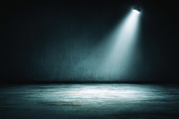 Empty stage, spotlight, dark, grunge