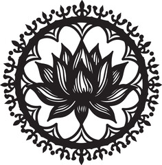 Obraz premium Vintage Floral Laser Cut Ornamental Frame Set 