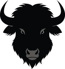 A fierce cartoon bull head vector illustration, perfect for farm animal or mascot designs