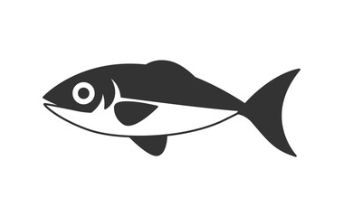 fish vector illustration with smooth curve