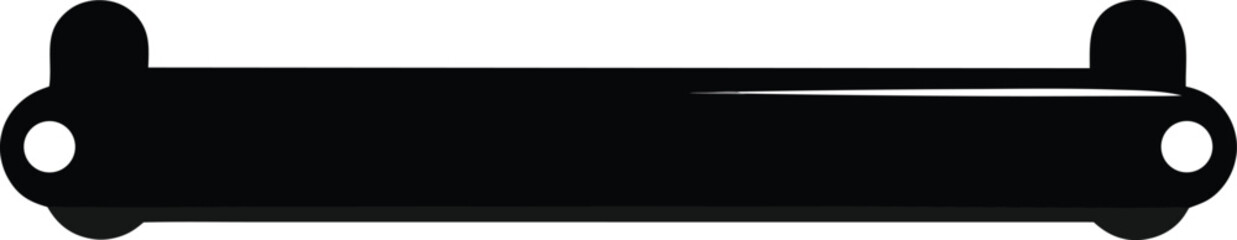 Black silhouette vector illustration of a speaker and microphone on a blank digital display