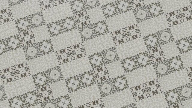 Seamless white tiles with symmetric floral pattern texture.