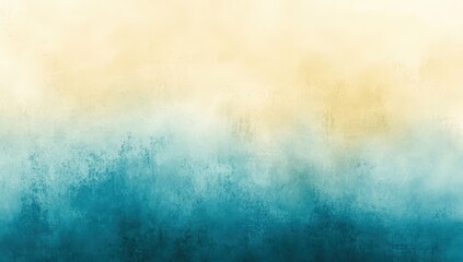 Fototapeta premium Soft Gradient Background of Light Yellow and Teal Hues with Subtle Texture Ideal for Artistic or Professional Use in Various Design Projects