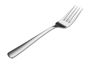 Isolated Silver Stainless Steel Fork