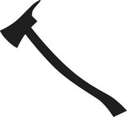 Axe Silhouette Vector Set – Crossed Axes, Stump Scene Minimal Icon Design, vector illustration.