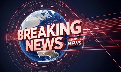 Breaking News Graphic - Powered by Adobe