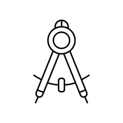 Compass Direction Navigation Tool Line Icon