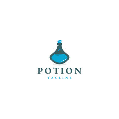 Potion logo icon design template flat vector