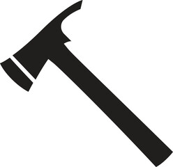 Axe Silhouette Vector Set – Crossed Axes, Stump Scene Minimal Icon Design, vector illustration.