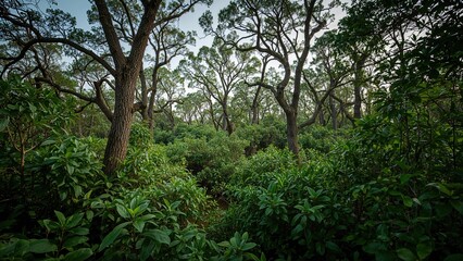 Verdant Pathway through the Wetlands