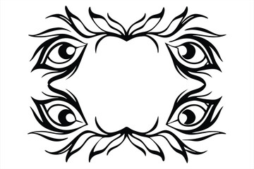 Fototapeta premium Abstract eye frame