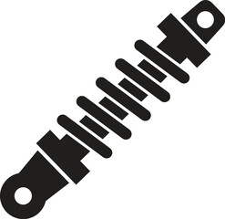 Illustration of Car Suspension Glyph Icon