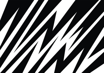 Abstract background with zigzag geometric line black and white pattern
