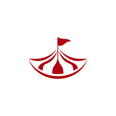 circus carnival tent logo design