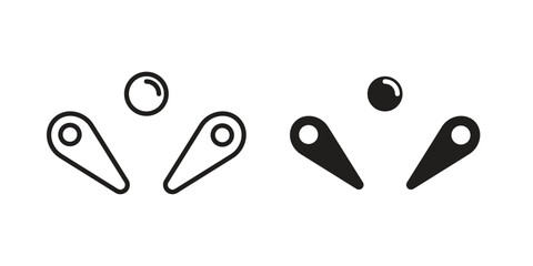 Pinball icon vector illustration. Flat design. Graphic design vector symbols. © Surya