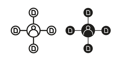 Multitask icon vector illustration. Flat design. Graphic design vector symbols.