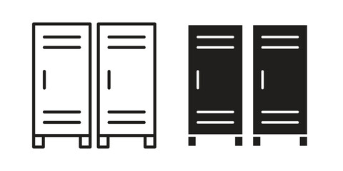 Locker icon vector illustration. Flat design. Graphic design vector symbols.