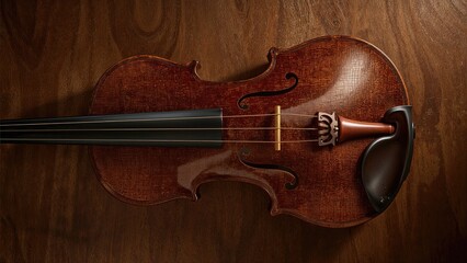 Obraz premium Charming antique wooden violin
