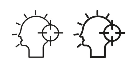 Intention icon vector illustration. Flat design. Graphic design vector symbols.