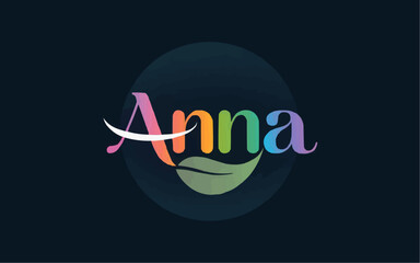 anna minimalist logo