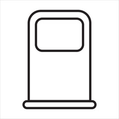 Fuel icon outline vector