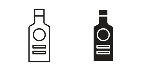 Gin icon vector illustration. Flat design. Graphic design vector symbols.