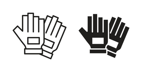 Fitness Gloves icon vector illustration. Flat design. Graphic design vector symbols.