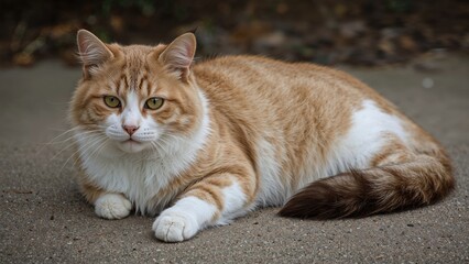 Attractive Bengali cat lounging with a gentle gaze