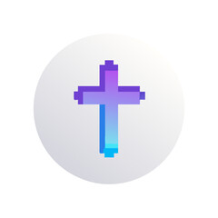 Obraz premium Cancel Cross Icon Front Side