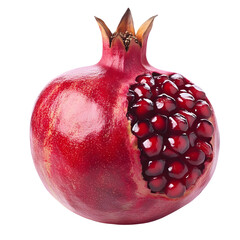 Pomegranate peeled isolated on transparent background